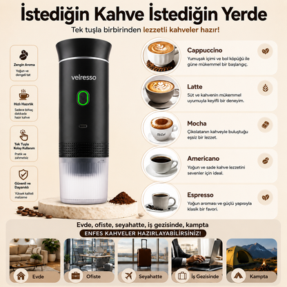 Velresso™ Taşınabilir  Espresso  Kahve Makinesi