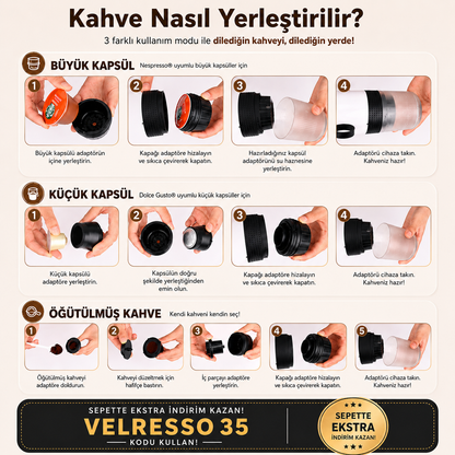 Velresso™ Taşınabilir  Espresso  Kahve Makinesi